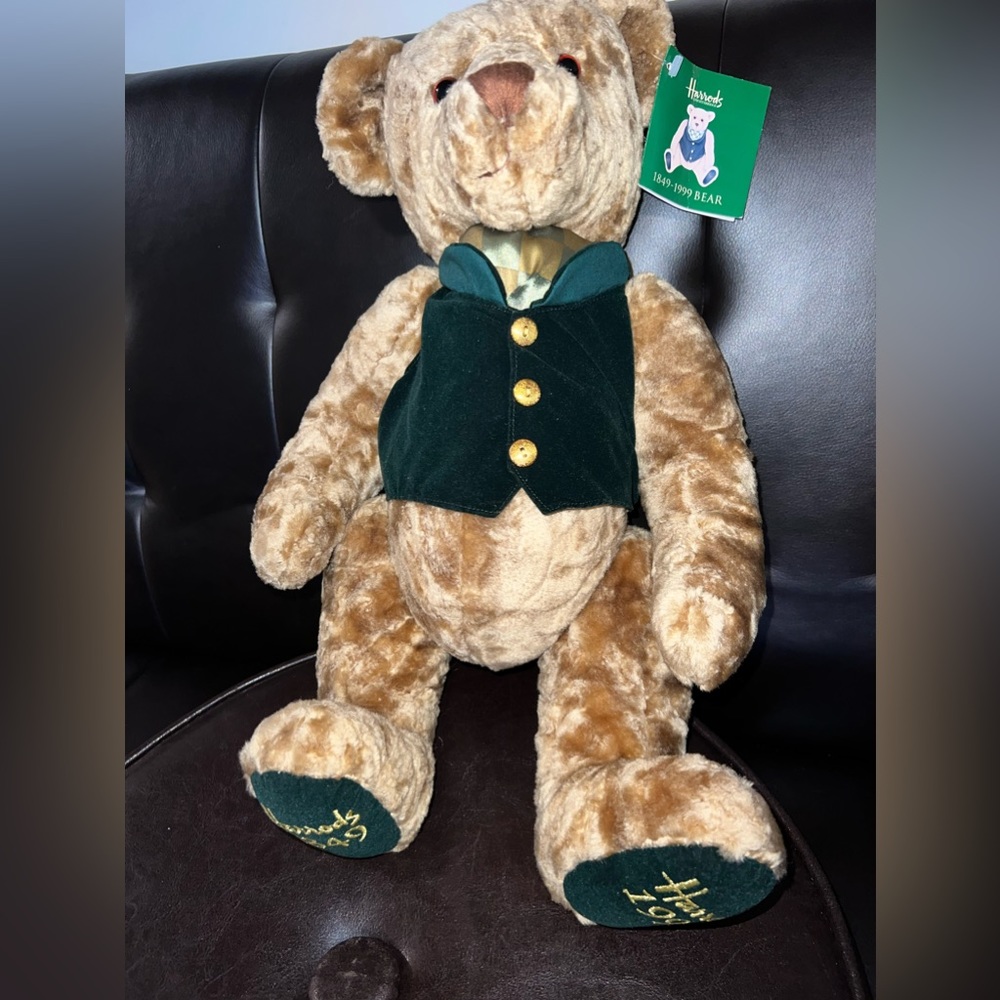 Harrods 19" Knightsbridge Teddy Bear 150th Anniversa Jointed 1849-1999